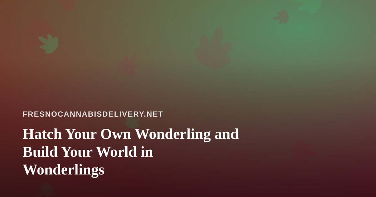 Hatch Your Own Wonderling and Build Your World in Wonderlings